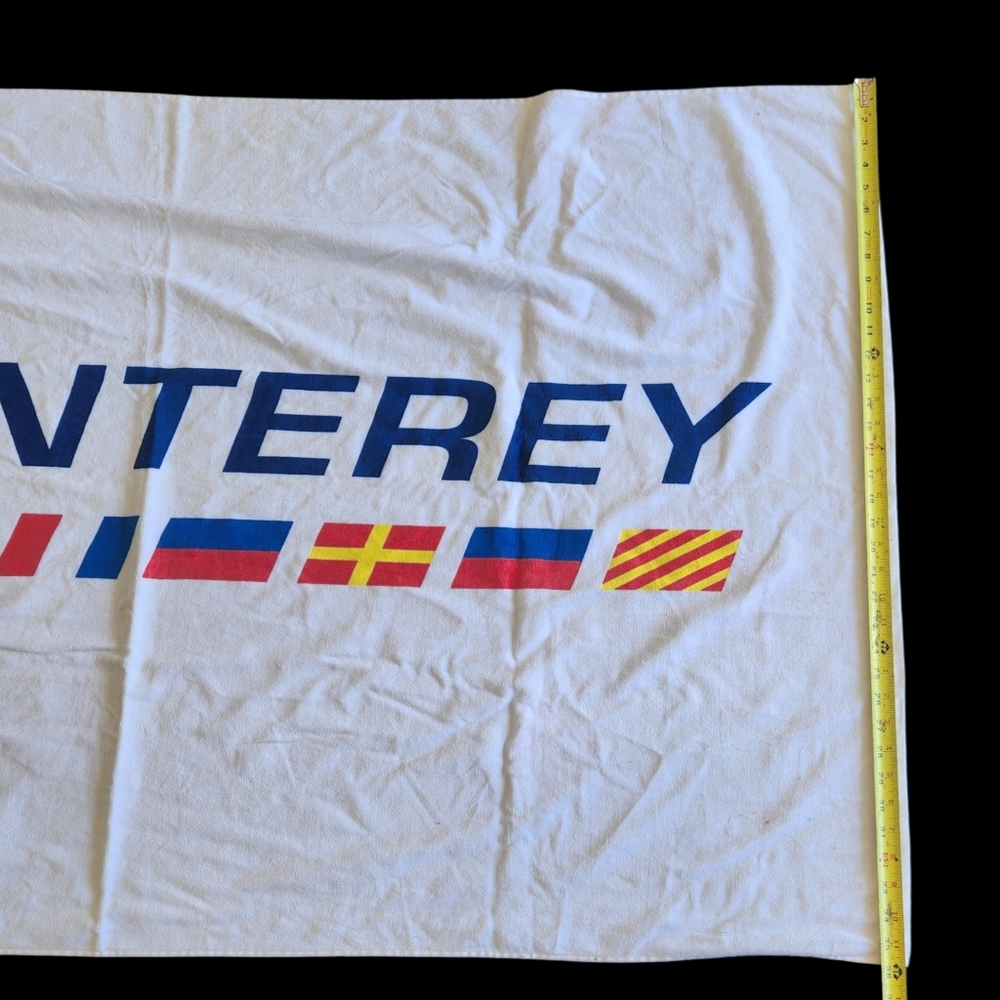 Monterey Boats Nautical Flags  Large Beach Towel Yachting Sport Boat 60"×36" - Picture 9 of 12